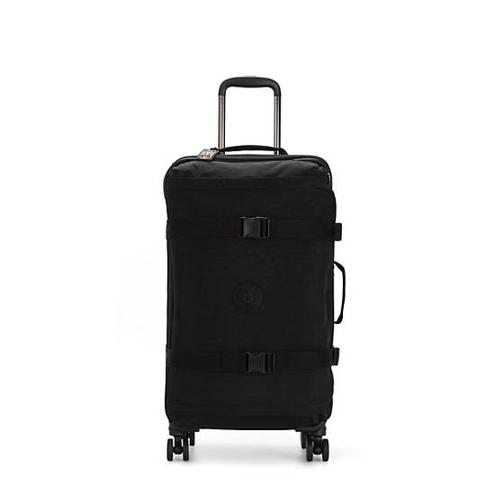 Kipling Spontaneous Medium Rolling Suitcases Black Noir | CA 1749JP